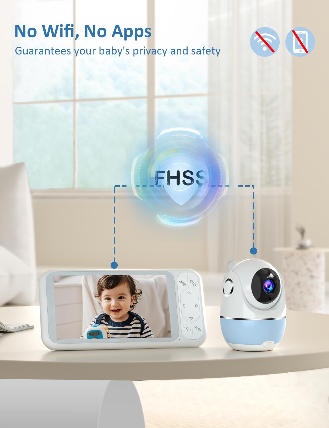 Buradin lullabies and night light create a soothing bedtime environment