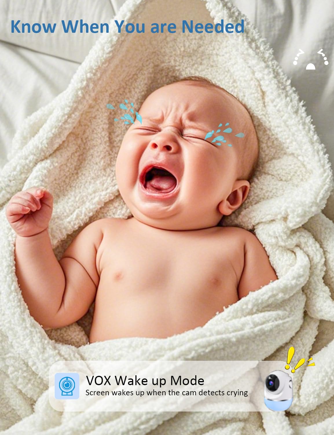 Buradin VOX and two-way talk provide quick audio reassurance