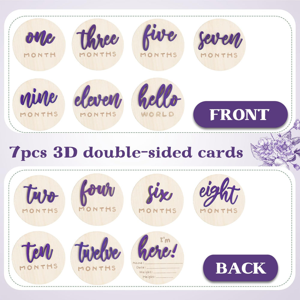 Burbell compact four-inch discs for nursery photo displays on desks or shelves