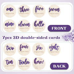 Burbell compact four-inch discs for nursery photo displays on desks or shelves