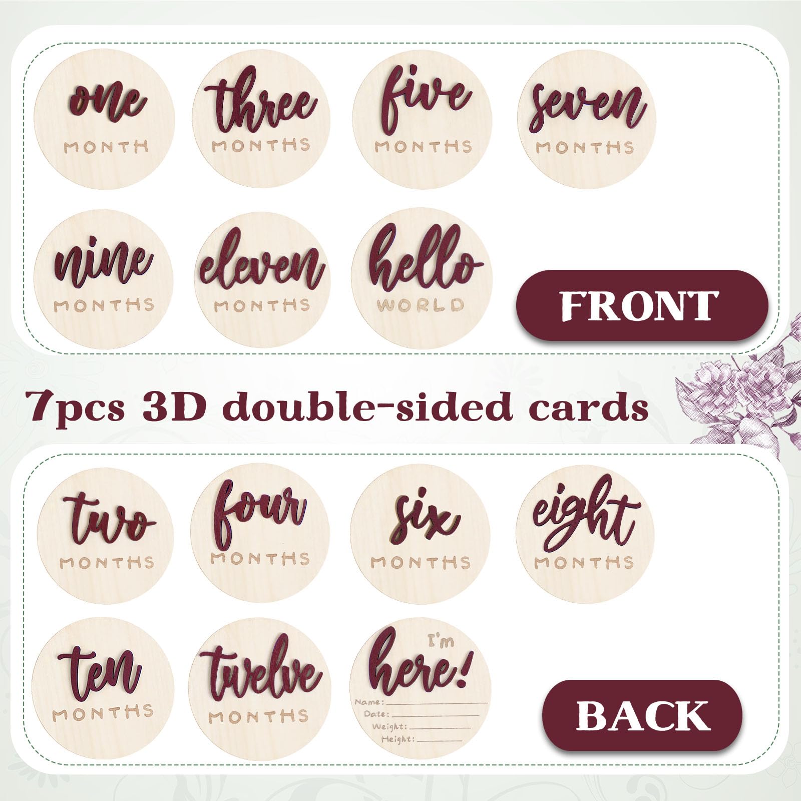Burbell compact 4-inch discs ideal for tiny spaces and quick photo moments