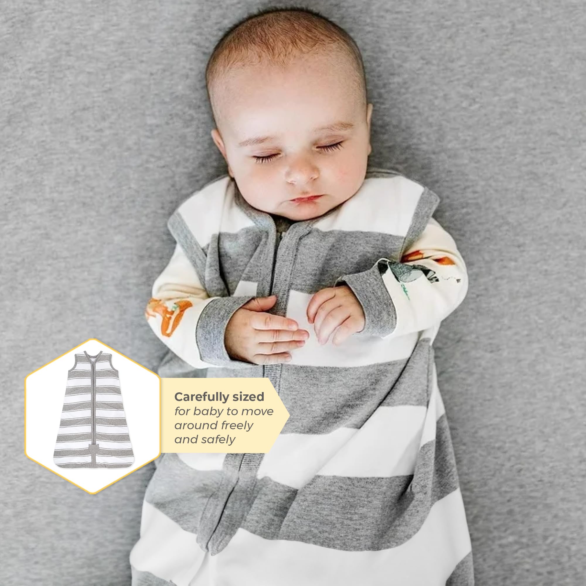 Burt's Bees Baby Beekeeper interior zipper guard protects tiny hands during changes.