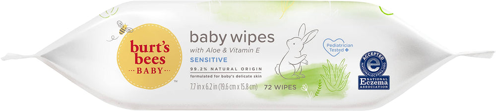 Burt's Bees Baby chlorine-free wipes are pediatrician-tested for safe everyday use.