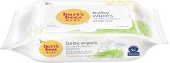 Burt's Bees Baby chlorine-free wipes unscented texture highlights soft, cloth-like feel for baby.