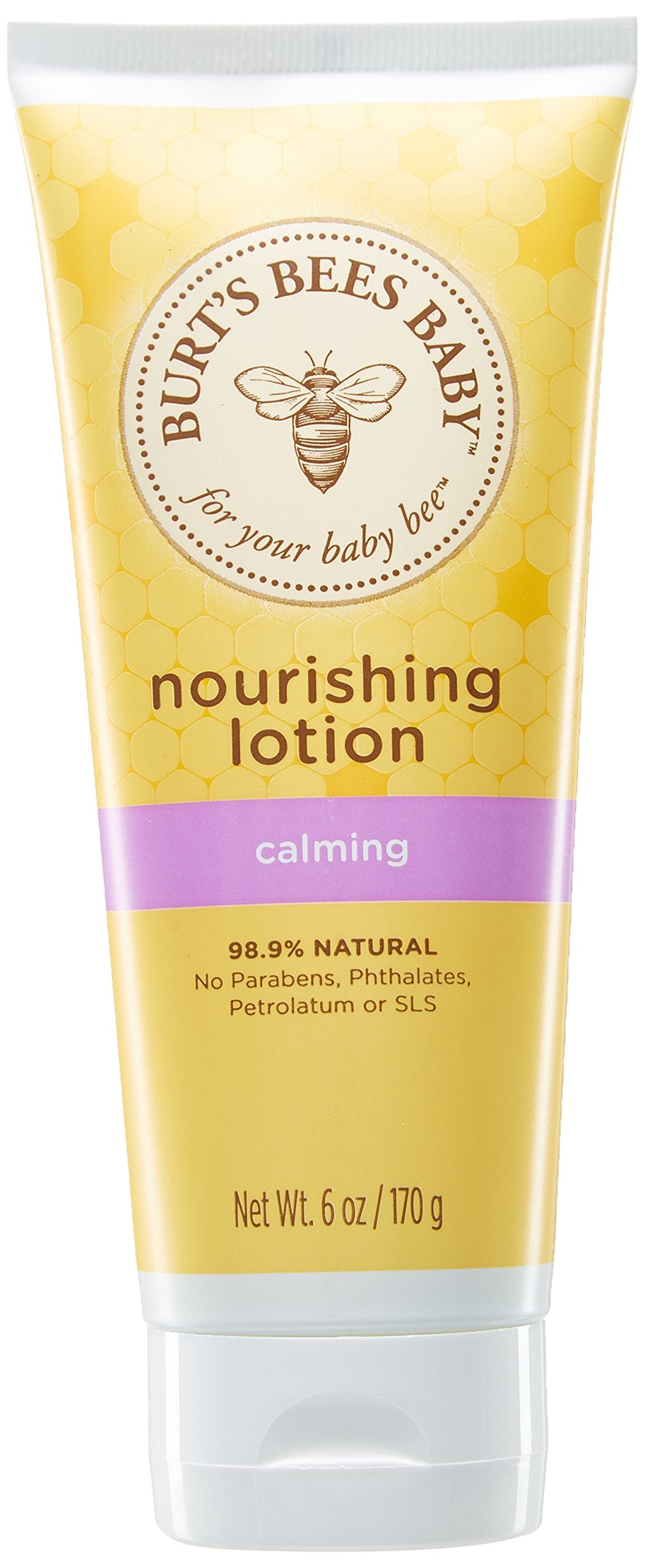 Burt's Bees Baby Nourishing Lotion calming bottle evokes peaceful bedtime routine