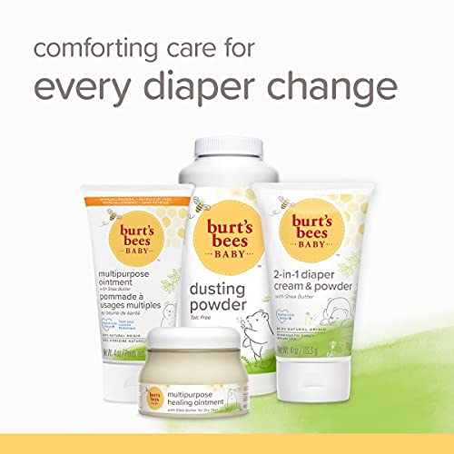 Burt's Bees Baby Nourishing Lotion tube on changing table for quick care