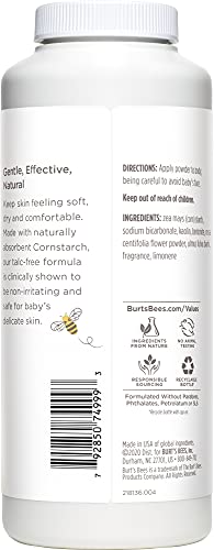 Burt's Bees Baby Powder bath-time routine capture demonstrates quick absorption after baths.