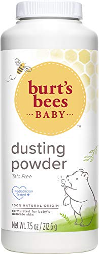Burt's Bees Baby Powder packaging shot highlights value in a 3-pack.