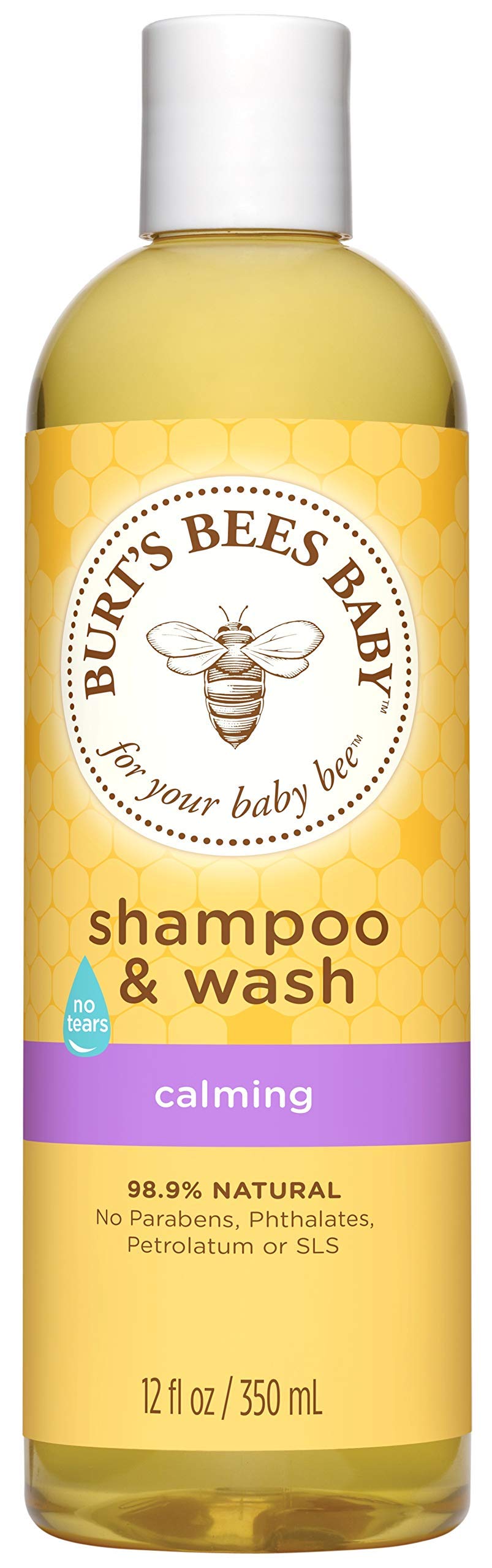 Burt's Bees Baby Shampoo & Wash Calming bottle pour: gentle cleanse for delicate skin.