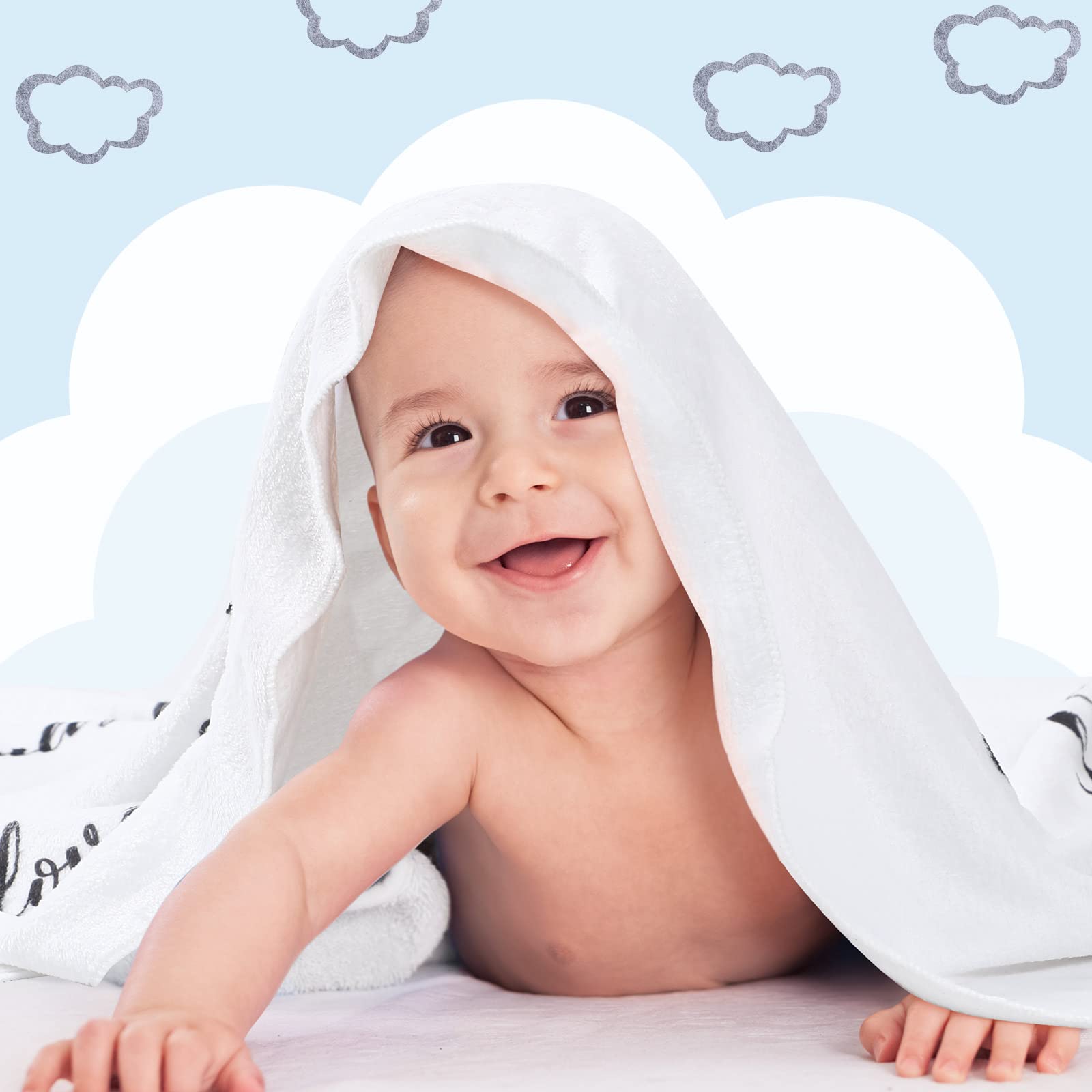 Buryeah 50x40 inch baby blanket provides generous photo space