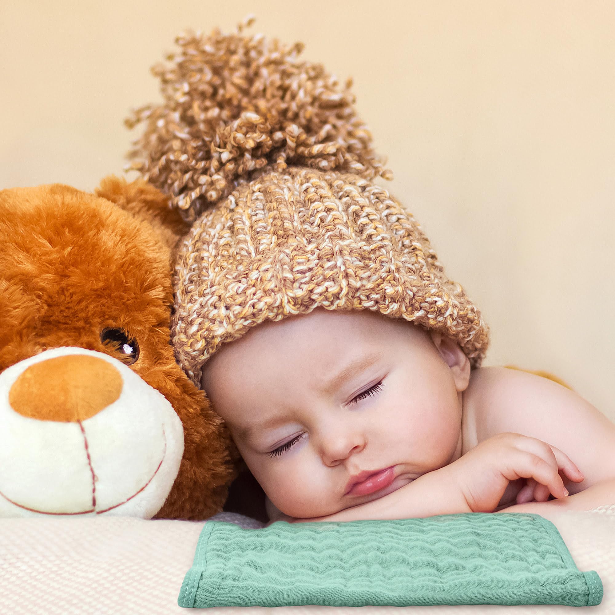 Buryeah Burp Cloths easy-care washable and quick dry