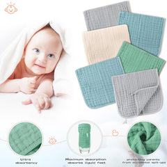 Buryeah Burp Cloths soft-cotton gentle on baby's skin