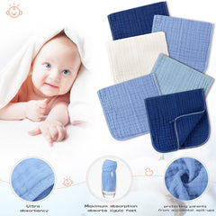 Buryeah muslin burp cloths color options show four cool colors for outfits