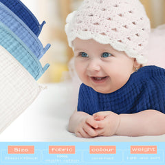 Buryeah muslin burp cloth closeup emphasizes soft fibers for baby's skin