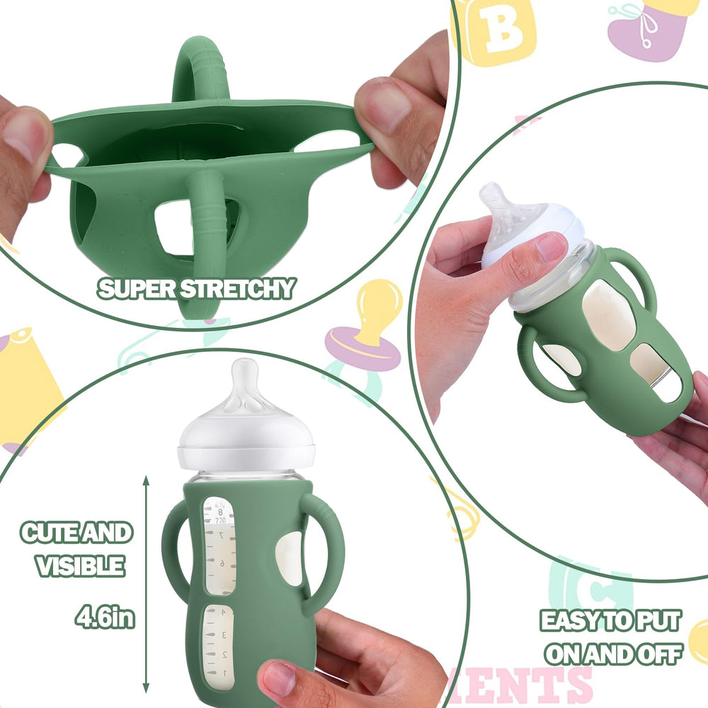 BUSOHA Avent sleeve demonstrates drop protection on a table edge