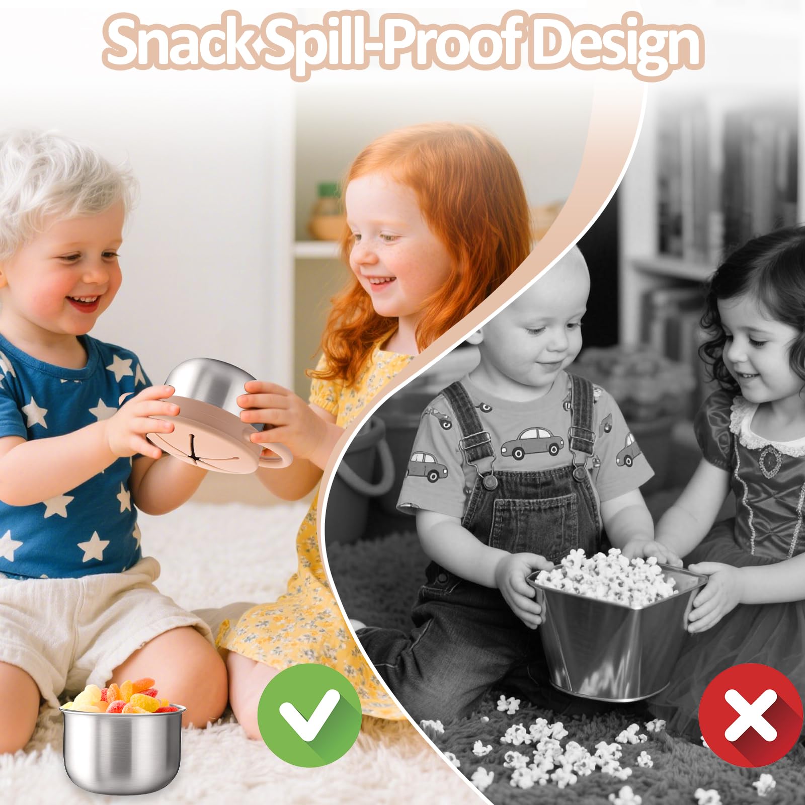 BUSOHA dishwasher-safe cups simplify cleaning after meals, daycare, or playdates.