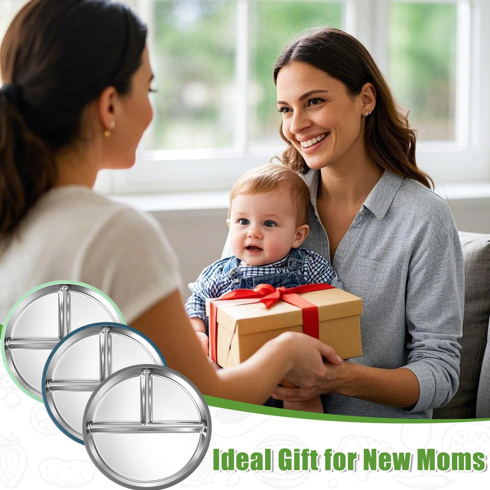 BUSOHA food-grade 304 stainless steel provides safe, odor-resistant tableware for kids