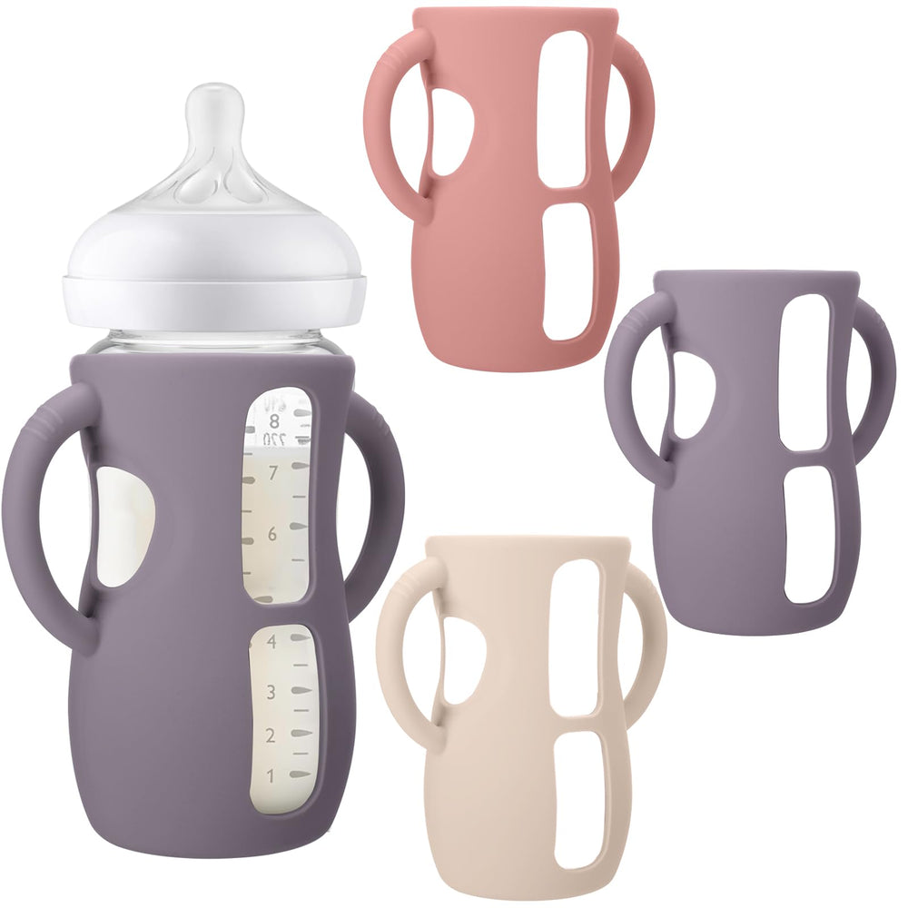 BUSOHA silicone sleeve for Avent bottle grip improves handling and reduces slips.