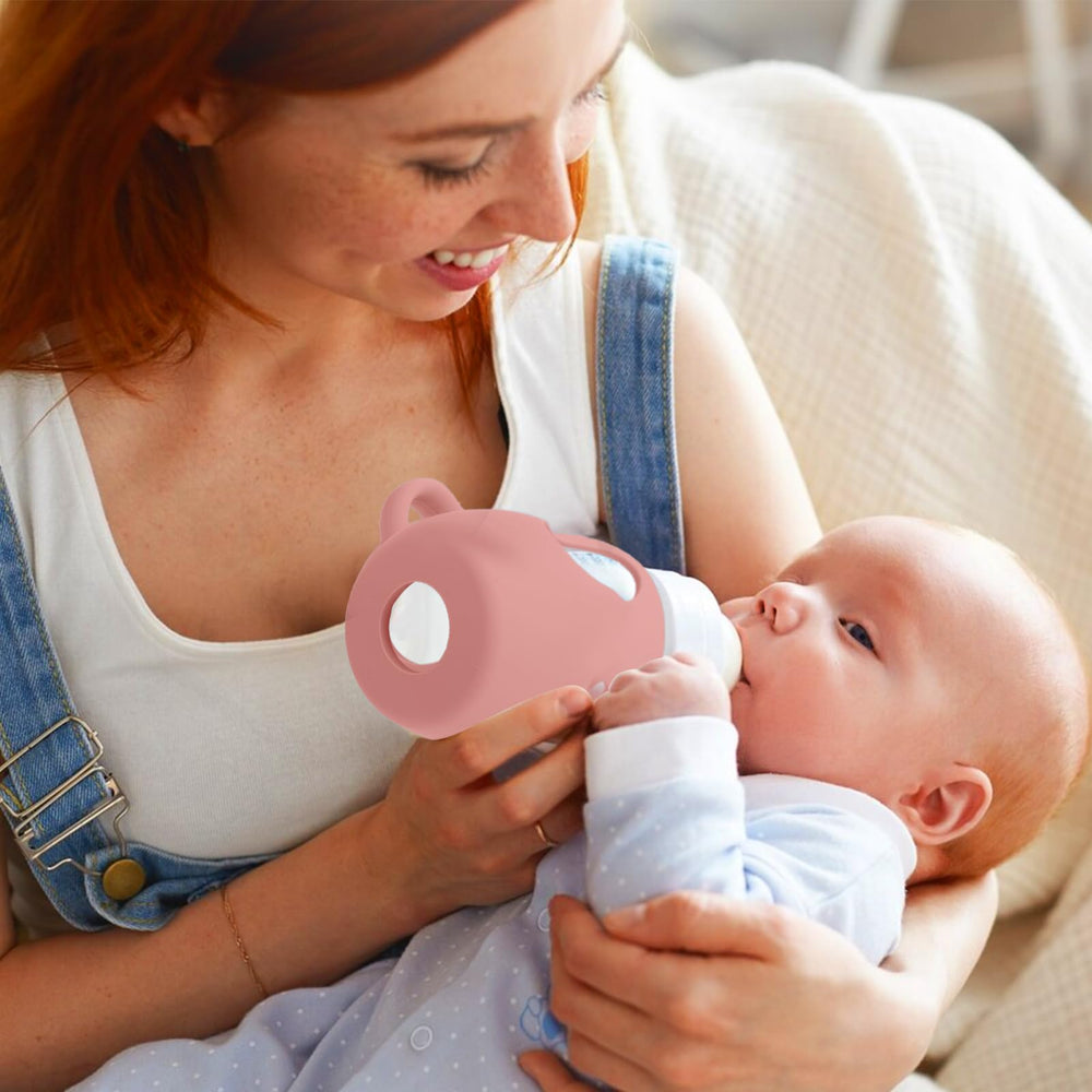 BUSOHA Avent bottle sleeve with handle enables easier bottle feeding moments.
