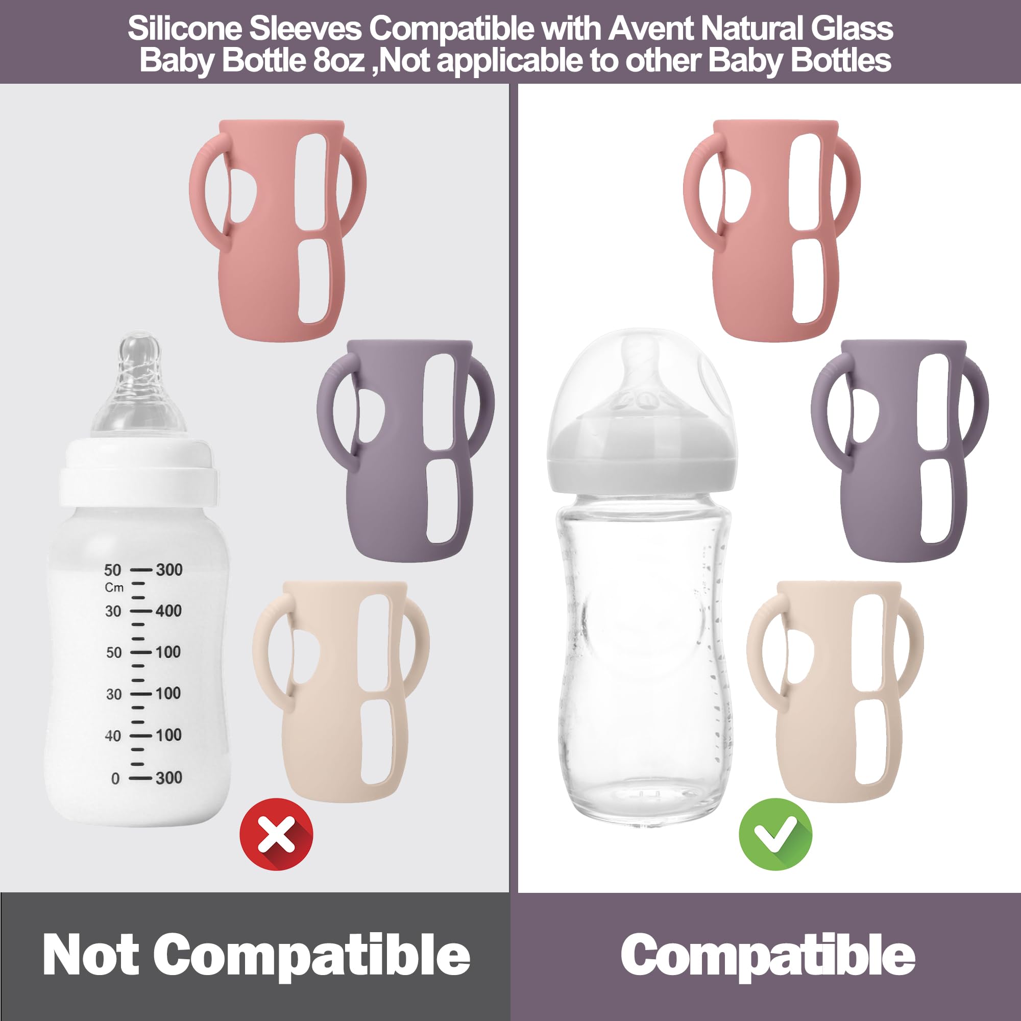 BUSOHA Avent bottle protection sleeve shields against drops and bumps.