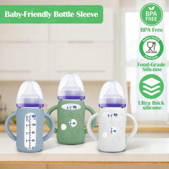 BUSOHA sleeve with handle improves grip for mom and baby during feeding