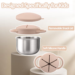 BUSOHA stainless steel 9oz cup emphasizes durability and easy cleaning for busy families.