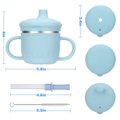 BUSOHA toddler sippy cup with straw and lid, durable for on the go