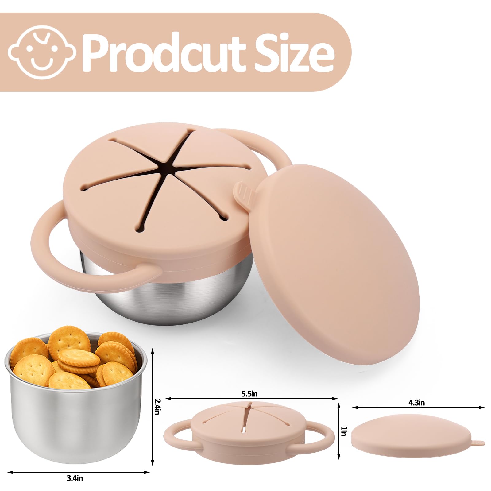 BUSOHA open-lid cup highlights easy access for tiny hands during meal prep.