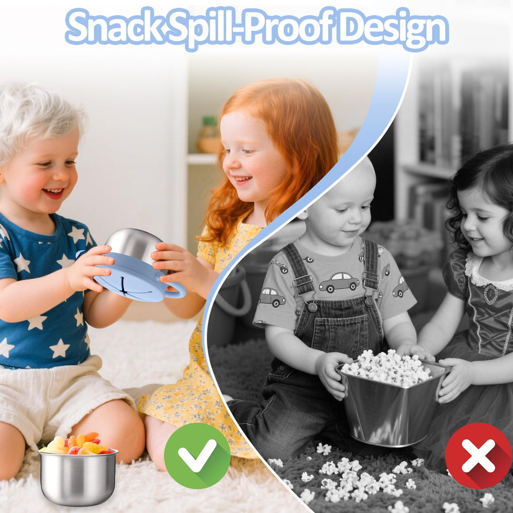 BUSOHA travel-friendly snack cups fit most strollers and car seats.