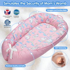BUTOA Baby Lounger double-sided pattern showcases versatile styling for varied settings.