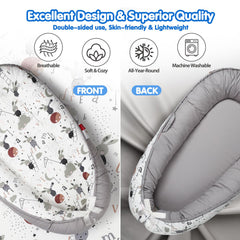 BUTOA Baby Lounger portable design with handles for easy moving