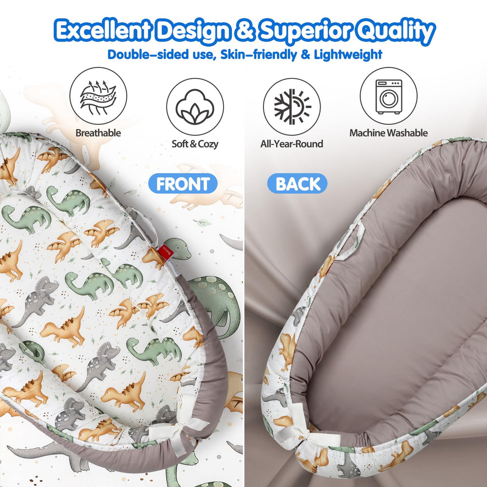 BUTOA Baby Lounger portable lightweight with handles for travel