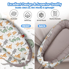 BUTOA Baby Lounger portable lightweight with handles for travel