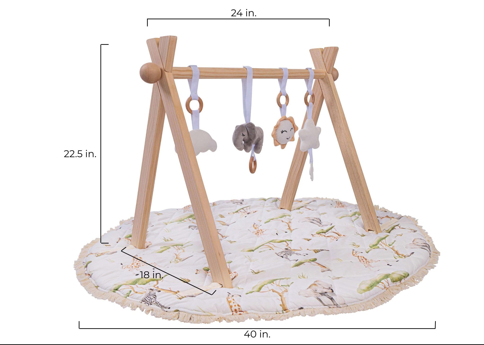 Butterfly + Bloom interlocking legs offer stable support for safe playtime
