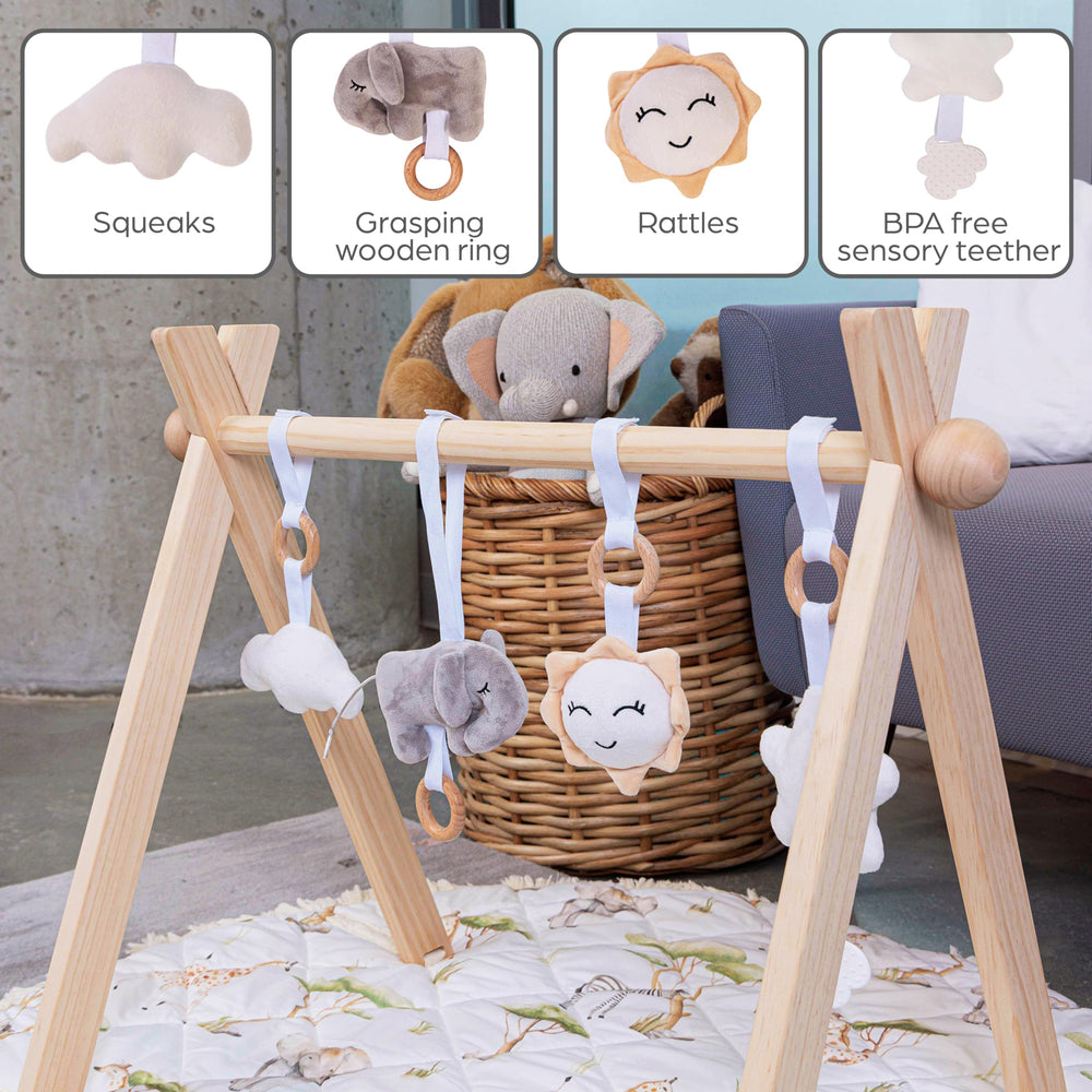 Butterfly + Bloom reversible 40x40 inch mat provides ample space for growth
