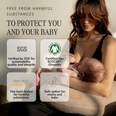 Butterr Natural Breastfeeding Pillow packed with a reusable mesh bag for easy hospital bag travel.