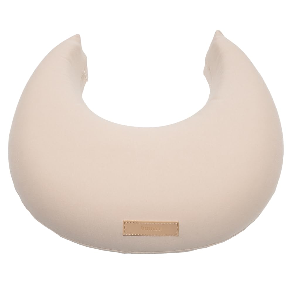 Butterr Natural Breastfeeding Pillow product shot demonstrating ergonomic support for mom and baby during feeds.