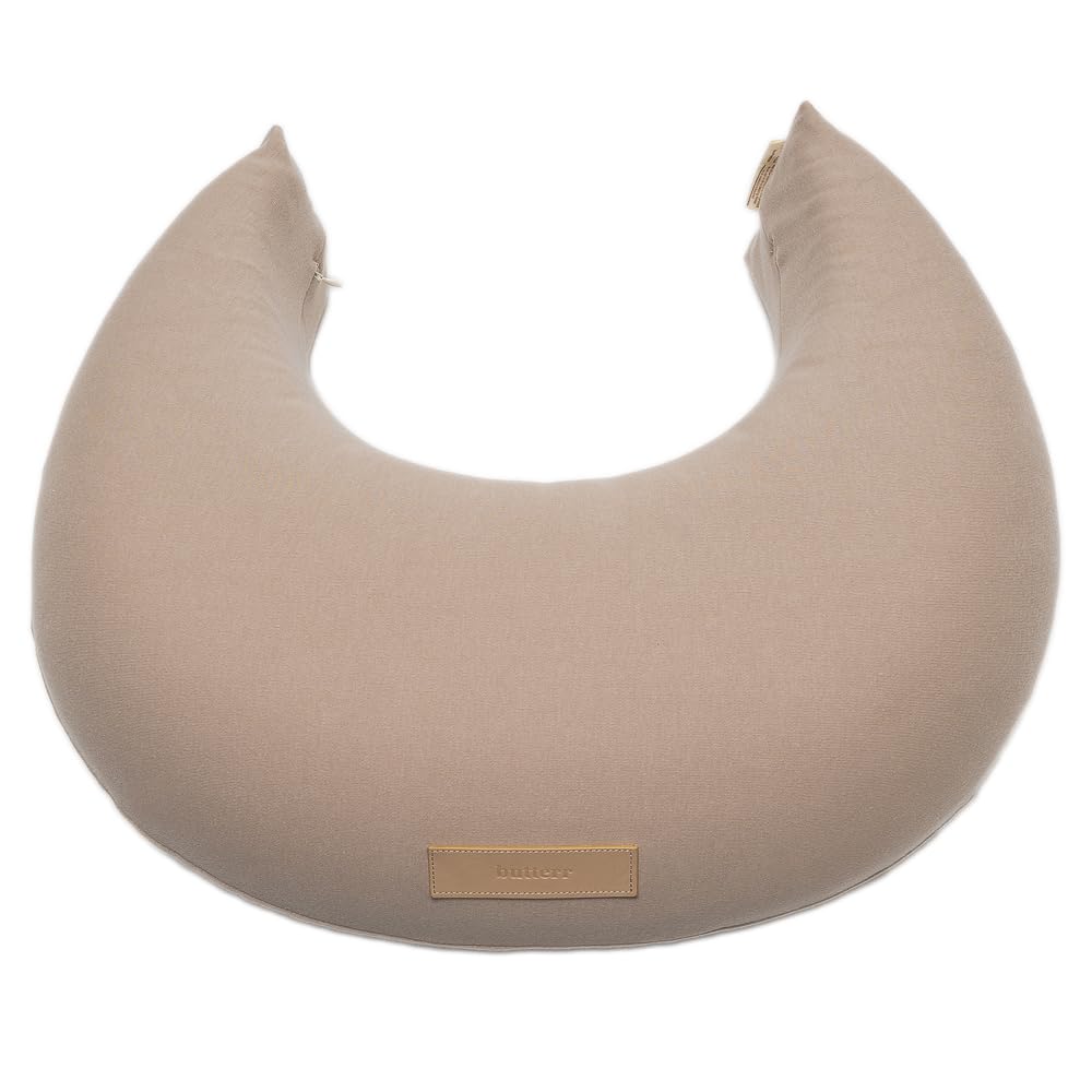 Butterr nursing pillow natural-latex: durable, supportive breastfeeding comfort.