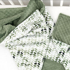 BUTTZO 30x40 inch blanket shown for swaddling and stroller use during outings