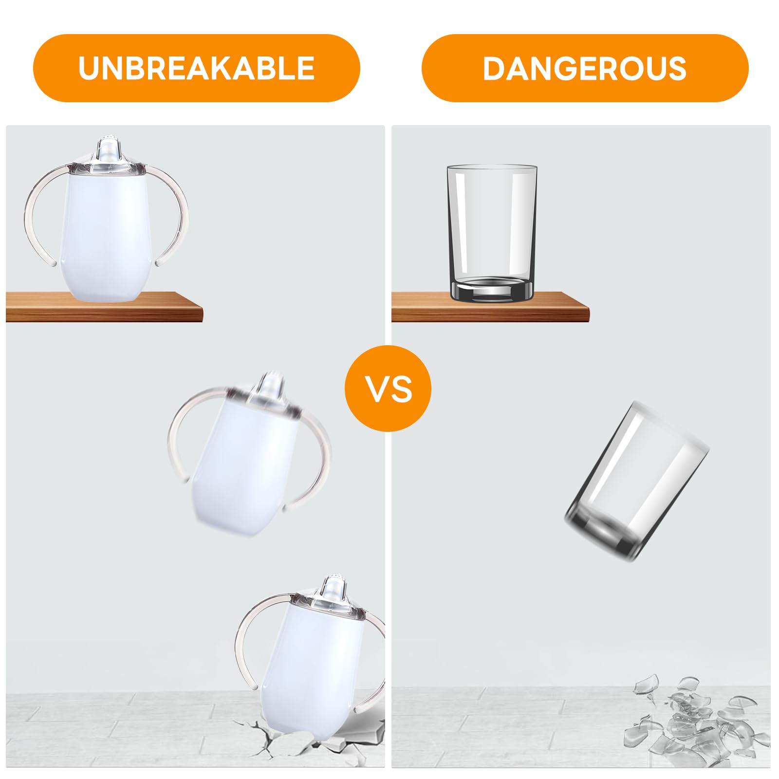 Buumin easy-grip handles support steady sipping for busy toddlers and caregivers.