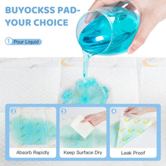Buyockss baby changing pads on the go being used in a bag