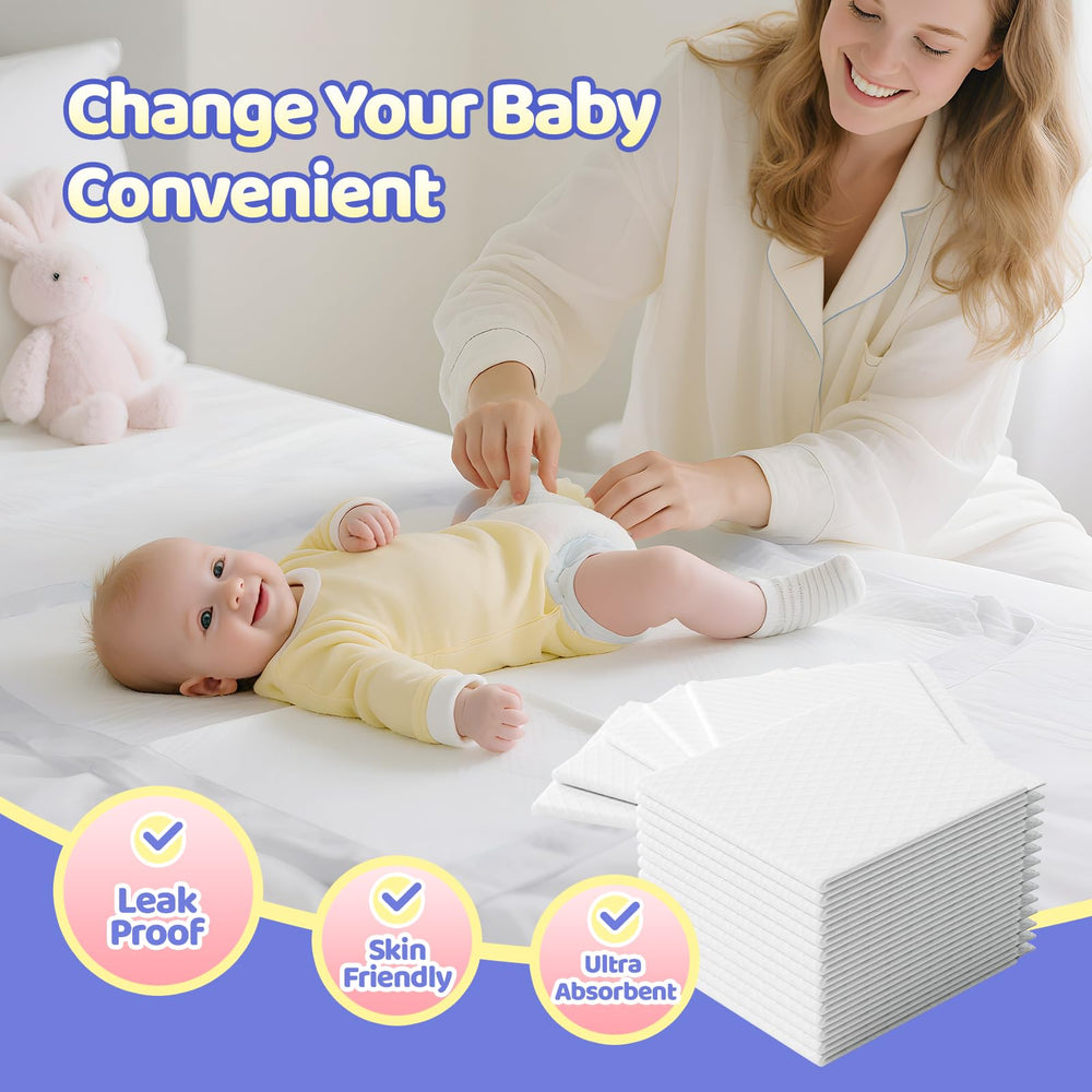 Buyockss changing pad liners sealed edges provide 360-degree leak protection on tables or beds.