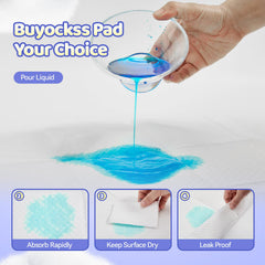 Buyockss changing pad liners waterproof back layer ensures surface protection against leaks.
