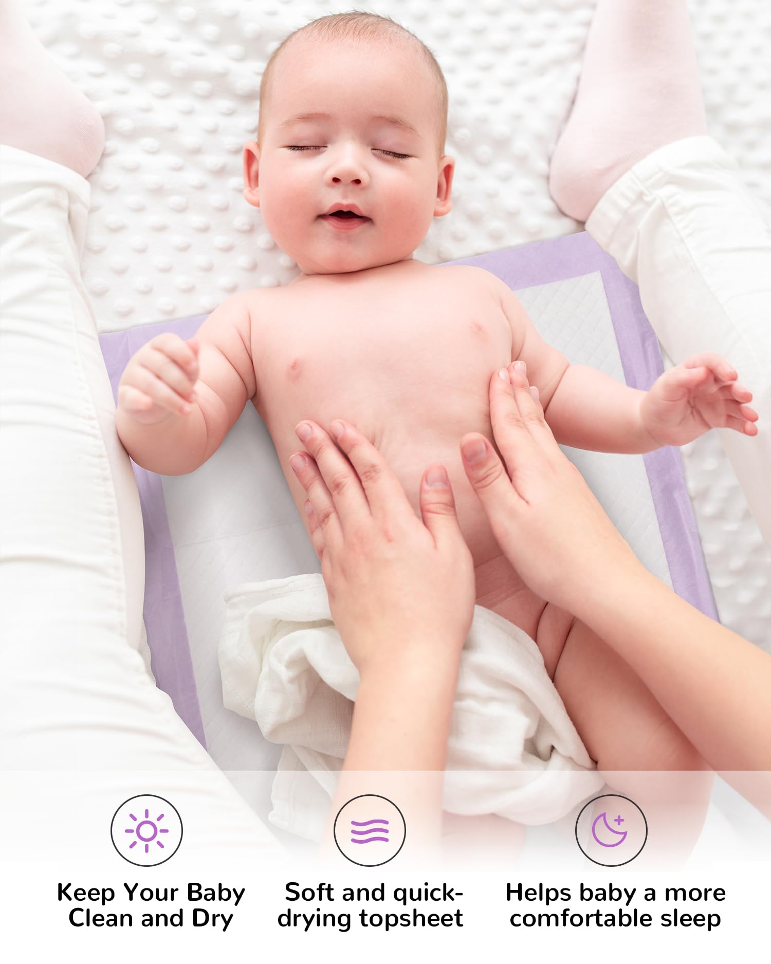 Buyockss portable pad tucked into diaper bag for quick on-the-go changes.