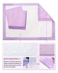 Buyockss soft quilted underpad close-up highlighting cushioned comfort and rapid absorption.