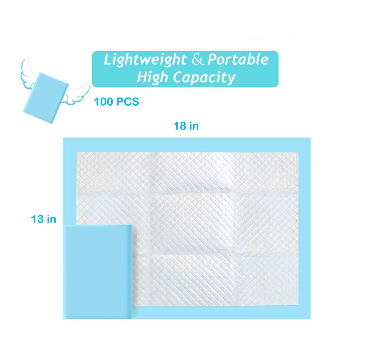 Buyockss 13x18 inch pad offers quick absorbency for spills
