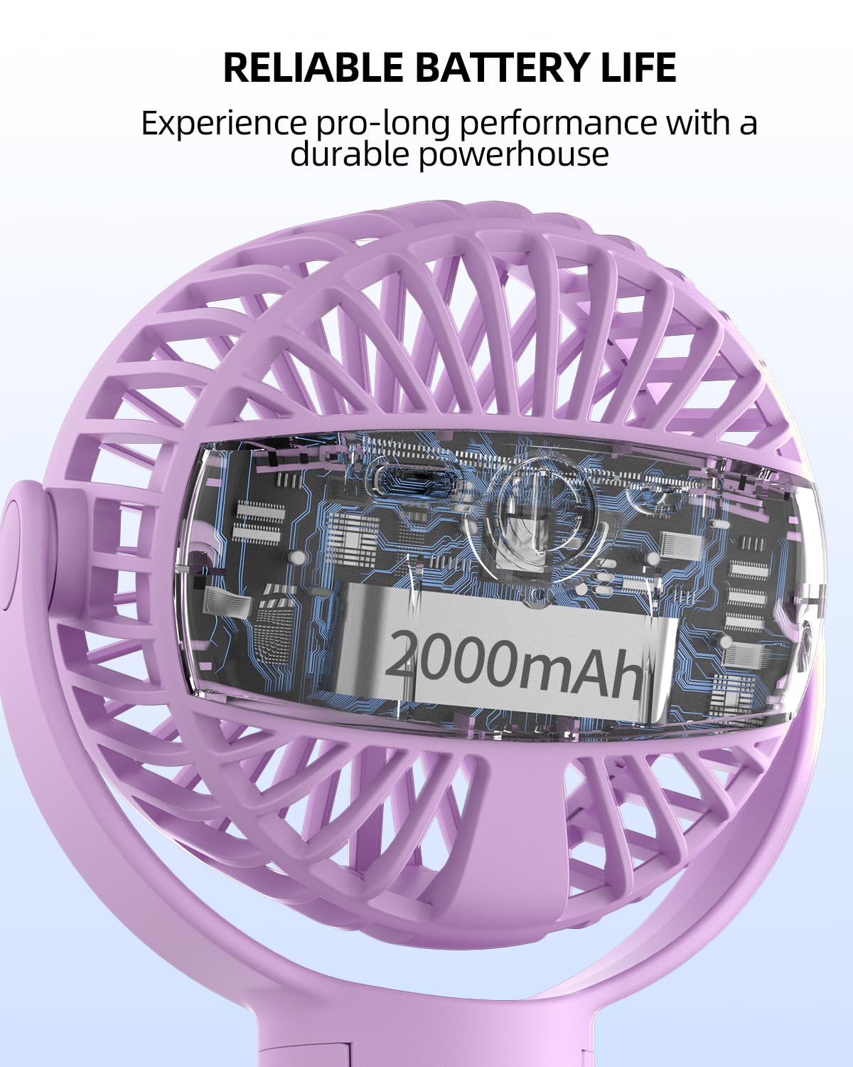 buywoo rechargeable stroller fan via USB keeps cooling power ready on trips.