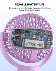 buywoo rechargeable stroller fan via USB keeps cooling power ready on trips.