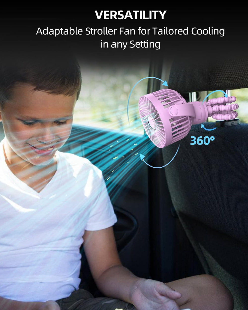 buywoo safe durable stroller fan design provides stable use around babies.