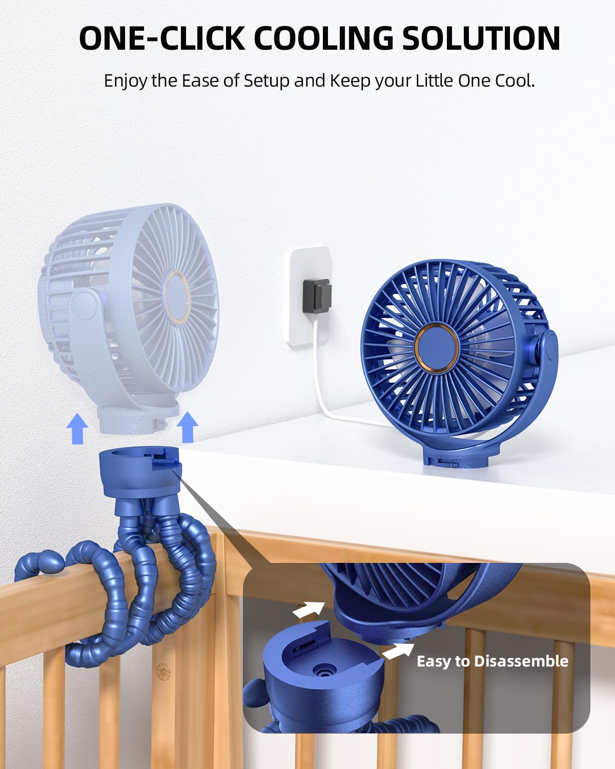 buywoo stroller fan lightweight-design easy to carry in a diaper bag.